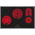 Siemens ET845FCP1D pliidiraud Must, Roostevaba teras Sisseehitatud Keraamiline 5 tsoon(id)