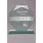 Tryumf Trofeum szklane grawerowane with etui