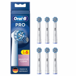 Oral-B Sensitive Clean 6 tk Valge