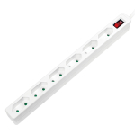 LogiLink LPS232 pikendusjuhe 1,5 m 6 vahelduvvoolu kontakt Hoonesisene Valge