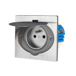 Orno Hermetic electrical outlet, IP55 stainless steel, with windproof mounting box