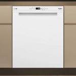Whirlpool W7U HP33 dishwasher, white