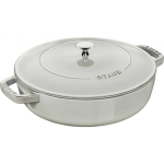 Głęboka Głęboka patelnia do duszenia with cover Staub - 28 cm, White truffle
