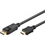 Goobay 64842 videokaabliadapter 2 m DisplayPort HDMI t&uuml;&uuml;p A (Standard) Must