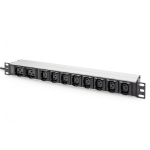 Digitus DN-95427 toitejaotuskomponent (PDU) 10 vahelduvvoolu kontakt 1U