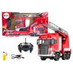 Lean Lean Toys Fire Truck with Remote Control RC Spray Lights