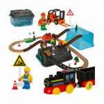 RoGer Train with railway and accessories 55pcs.
