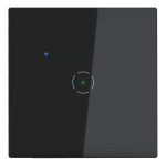 Orno Tuya Smart Home Single Wi-Fi Recessed Switch, Black