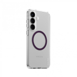 PanzerGlass CARE by &reg; Flagship Case Transparent Urban Combat w. Plum Purple Qi Compatible Samsung Galaxy S25+ mobile phone...