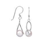 Jwl Jwl Luxury Pearls Silver earrings with pearl right JL0110