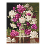 luca luca S Red and white peonies SG608