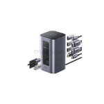 Jungtuste Jungtuste jaotur / adapter 1in12 USB C pistik - 2xHDMI RJ45 SD/TF USB3 NU1 Air Spacemate BASEUS