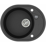 Compotexa Akmens mass plaatuv HELIKA Clarus SR102AW, Silicsana v&auml;rv: Must | Must metallik 601