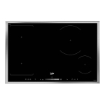 Beko HII 84500 FHTX pliidiraud Must Sisseehitatud Tsooniga induktsioonplaat 4 tsoon(id)