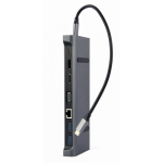 Gembird A-CM-COMBO9-02 s&uuml;learvuti dokk ja pordireplikaator Juhtmega &uuml;hendatud USB 3.2 Gen 1 (3.1 Gen 1) Type-C Hall
