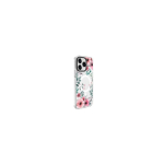 Evelatus Apple iPhone 15 Pro Max PC+TPU With MagSafe Customized Print Flower Transparent