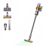 Dyson V15 Detect Absolute 2-in-1 stick vacuum Patarei Kuiv Kotita 660 W Nikkel, Kollane
