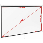 Frommstarck Projector screen semi-automatic wall ceiling matte white 150'' 340x210 cm 16:9
