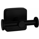 Double Double towel hook Kapitan QUATTRO 42 22 55, black matte
