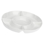 Convivio Convivio &uuml;mmargune suupistealus - valge, 31,5 cm