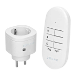 Orno Wireless mini socket is controlled by 1+1 remote control, Schuko version