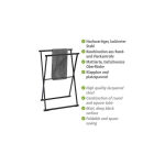 Folding Folding towel and clothes rack LAVA black, Wenko