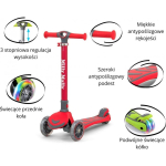 Children's Children's scooter Milly Mally Step Junior, red