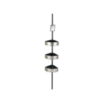 Corner Corner shower shelves black, premium quality large shelves, aluminum, Wenko, height 70-260 cm