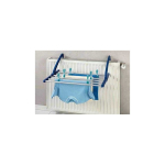 Wenko Blue Aluminum laundry dryer, hanging capacity, silver-blue color