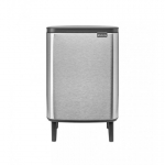 Brabantia Waste Bin, Bo Hi 12L - Matt Steel Fingerprint Proof
