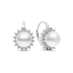 Brilio Brilio Silver Brilio Silver Stunning silver earrings with pearls and zircons EA418W