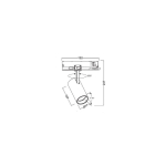 Led Led Line Prime &Scaron;iestuvas bėgeliui LUMICANTO 14-29W CCT 36/60&deg; must