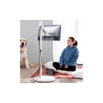 Spacetronik liikuvate monitoride ja telerite hoidja SPE-T01W 10kg, valge