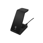Deltaco QI-1037 mobiilseadme laadija K&otilde;rvaklapid, Mobiiltelefon, Nutikell Must Patarei, USB Traadita laadimine Hoonesisene
