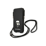 Karl Karl Lagerfeld Torebka KLHCP12LOPHKMK 6.7" black/black hardcase Saffiano Ikonik Kar`s