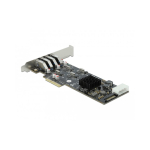 DeLOCK 89008 liidesekaart/adapter Sisemine PCIe, SATA, USB 3.2 Gen 1 (3.1 Gen 1)