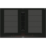 Siemens iQ700 EX875LX67E pliidiraud Must, Roostevaba teras Sisseehitatud 80 cm Tsooniga induktsioonplaat 4 tsoon(id)