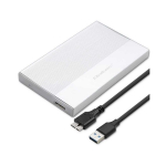 Qoltec Obudowa | kieszeń na disk ssd hdd 2.5 cal| sata | usb 3.0 | super speed 5gb/s | 2tb | silver