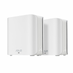 ASUS ZenWiFi BD4 (2-pack EU+UK) Kaks sagedusala (2,4 GHz / 5 GHz) Wi-Fi 7 (802.11be) Valge Sisemodem