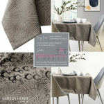 AmeliaHome Tablecloth AH GAIA BRD CAPPUCCINO 80X80