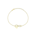 Brilio Brilio Silver Charming gold-plated bracelet with zircons BRC43Y