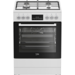 Beko FBM62330GWDTN Eraldiseisev pliit Elektriline Gaas Must, Valge