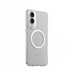 PanzerGlass CARE by &reg; Flagship Case Transparent Urban Combat w. White Qi Compatible Samsung S25 Edge mobile phone case