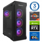 INTOP AQUA Ryzen 7 7700X 64GB DDR5 500SSD M.2 NVME+2TB RTX5070Ti 16GB no-OS