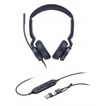 Yealink UH46 Dual UC USB-C/A K&otilde;rvaklapp Juhtmega &uuml;hendatud Peav&otilde;ru Kontor/k&otilde;nekeskus USB Type-C / USB Type-A Must
