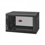 APC NetShelter WX 6U Single Hinged Wall-mount Enclosure 400mm Deep Seinale monteeritav riiul Must
