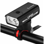 JOHORSE JOHORSE USB laaditav jalgratta eesmine valgus, 400LM LED jalgratta esituli, kahekordne kiir, alumiiniumkorpus, aku indikaator, v
