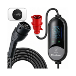 Qoltec Mobiilne laadija elektri- ja h&uuml;briidautodele reguleeritava 2-&uuml;hes T&uuml;&uuml;p 2 | 7kW | 230V | CEE 32A | LED | 5m