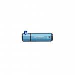 Kingston Kingston Technology IronKey Vault Privacy 50 USB-v&auml;lkm&auml;lu 128 GB USB t&uuml;&uuml;p A 3.2 Gen 1 (3.1 Gen 1) Must, Sinine