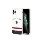 US US Polo Assn US Polo USHCN65PCSTRB iPhone 11 Pro Max Two Tone / White Tri Color Pattern Collection